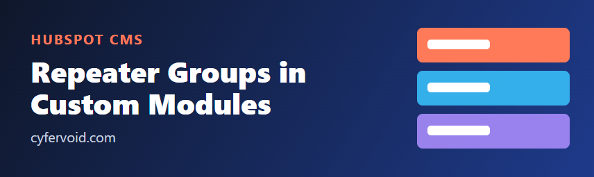 Repeater Groups in HubSpot Custom Modules: Flexible Components Editors Can't Break